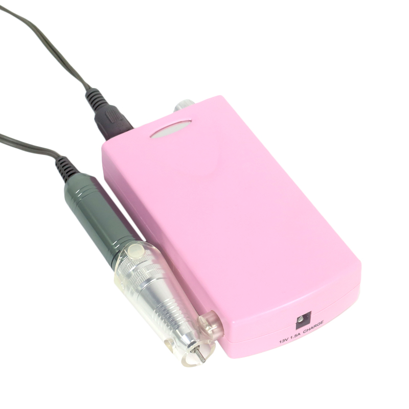 Розовая электрическая пилочка для ногтей премиум-класса